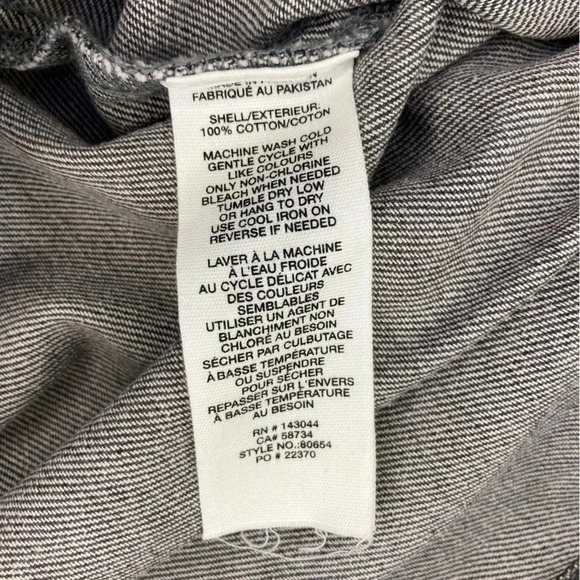 Avec Les Filles Denim Shirt Dress | Gray Black | Size M - Picture 7 of 7